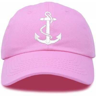 Baseball Caps Anchor Hat Sailing Baseball Cap Women Beach Gift Boating Yacht - Light Pink - CD18WI3HZTG $13.51