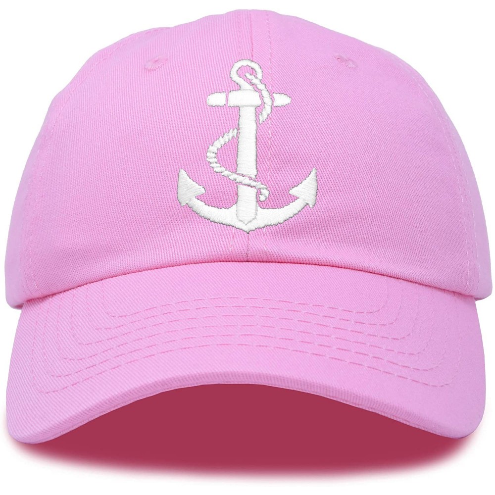 Baseball Caps Anchor Hat Sailing Baseball Cap Women Beach Gift Boating Yacht - Light Pink - CD18WI3HZTG $13.51