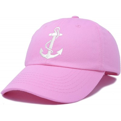 Baseball Caps Anchor Hat Sailing Baseball Cap Women Beach Gift Boating Yacht - Light Pink - CD18WI3HZTG $13.51