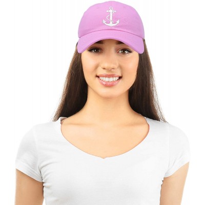 Baseball Caps Anchor Hat Sailing Baseball Cap Women Beach Gift Boating Yacht - Light Pink - CD18WI3HZTG $13.51