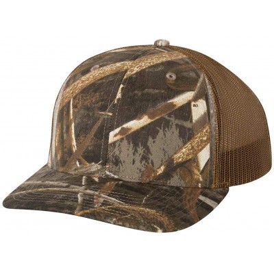 Baseball Caps Richardson Unisex 112 Trucker Adjustable Snapback Baseball Cap - Realtree Max-5/ Buck - C718896K9GL $9.65