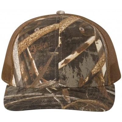 Baseball Caps Richardson Unisex 112 Trucker Adjustable Snapback Baseball Cap - Realtree Max-5/ Buck - C718896K9GL $9.65