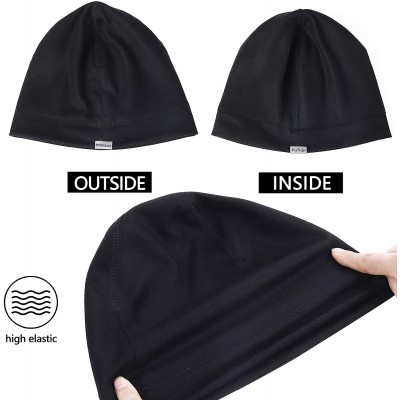 Skullies & Beanies Watch Cap Merino Wool Beanie Hat for Men - Black - CR193THWNSU $21.35