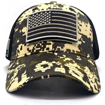 Baseball Caps Baseball Cap Low Profile American USA Flag Hat Adjustable Camo Mesh Unisex Caps - Tree Camo - CJ18R9597W6 $14.01