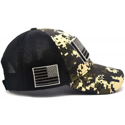 Baseball Caps Baseball Cap Low Profile American USA Flag Hat Adjustable Camo Mesh Unisex Caps - Tree Camo - CJ18R9597W6 $14.01