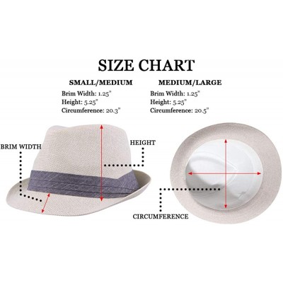 Fedoras Unisex Vintage Fedora Hat Classic Timeless Light Weight - 2125 - White - CY18A0OGT8I $18.25