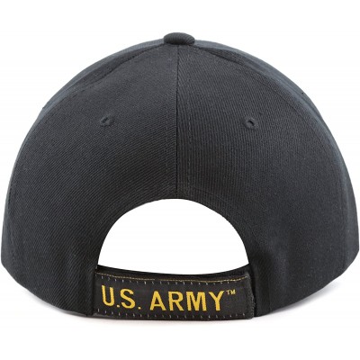 Baseball Caps 1100 Official Licensed U-S-Military Embroidered One Size Cap (Army) Black - CW12EBFJ27N $13.91