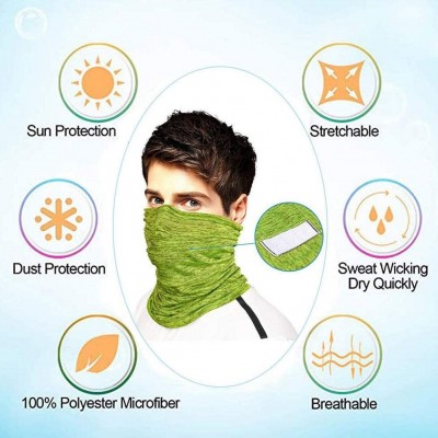 Balaclavas Bandanas Safety Filters Cooling Multi Purpose - Green - CW198N57WYU $16.33