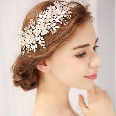 Headbands Handmade Headpiece Marquise Accessories - A-Silver - CW18QWKGR37 $27.86