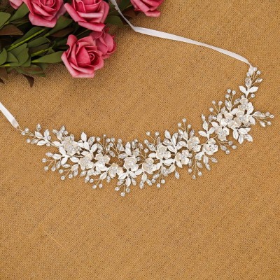 Headbands Handmade Headpiece Marquise Accessories - A-Silver - CW18QWKGR37 $27.86