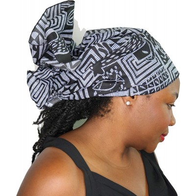 Headbands Ankara Headwrap Long Hair Head Wrap Turban and Scarf Dashiki African Print Kente and Stretch Jersey - CL18WKADXUX $...