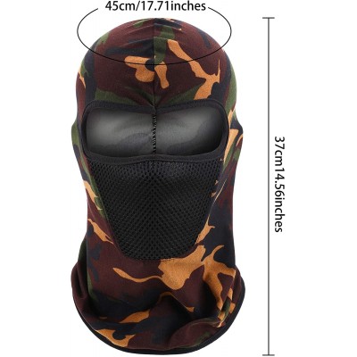 Balaclavas 3 Pieces Balaclava Face Mask Motorcycle Mask Windproof Camouflage Fishing Cap Face Cover for Sun Dust Protection -...