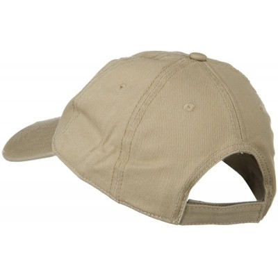 Baseball Caps Superior Garment Washed Cotton Twill Frayed Visor Cap - Khaki - CE11918DCAN $24.96