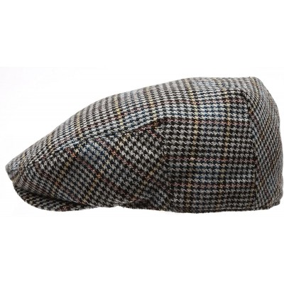 Newsboy Caps Men's Collection Wool Blend Herringbone Tweed Newsboy Ivy Hat with Dress Socks. - Plaidyellow - C912IJU0ML1 $12.83
