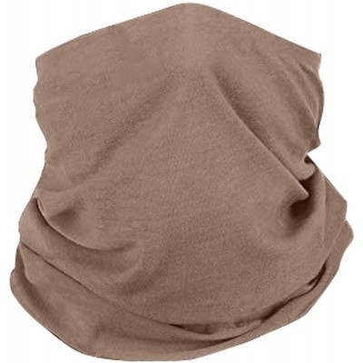 Balaclavas Seamless Unisex Face Bandanas for Dust- Festivals- Outdoors- Sports Men Face Scarf - A-khaki - CU197T5ZTCD $13.28