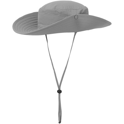 Sun Hats Wide Brim Cowboy Hat Unisex Foldeable Cap Sun Block UPF50+ Golf Fishing Hiking- Camping - A Light Gray - CA12L20TGUD...