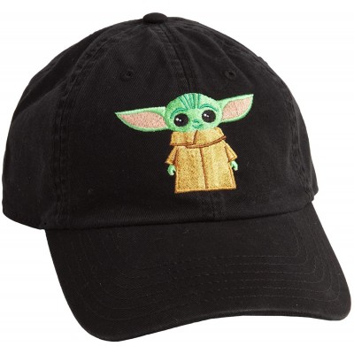 Baseball Caps Star Wars The Mandalorian The Child Baby Yoda Adjustable hat Black - CD196ZEA24Z $17.40