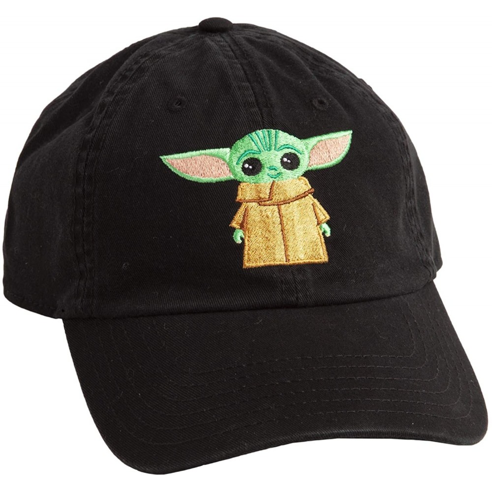 Baseball Caps Star Wars The Mandalorian The Child Baby Yoda Adjustable hat Black - CD196ZEA24Z $17.40