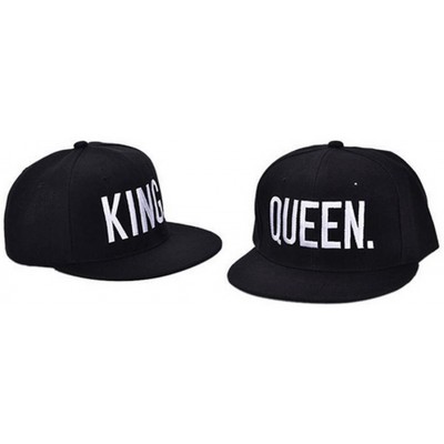 Baseball Caps Hip-Hop Hats 3D Embroidered Snapback Caps Adjustable Baseball Caps (King Queen) - CU183C9A9MH $19.73