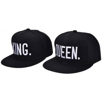 Baseball Caps Hip-Hop Hats 3D Embroidered Snapback Caps Adjustable Baseball Caps (King Queen) - CU183C9A9MH $19.73