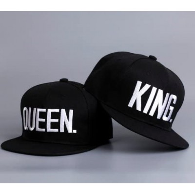 Baseball Caps Hip-Hop Hats 3D Embroidered Snapback Caps Adjustable Baseball Caps (King Queen) - CU183C9A9MH $19.73