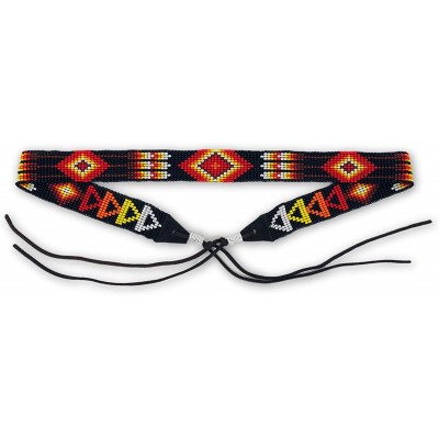 Cowboy Hats Beaded Hat Band- Hatband Cowgirl Western- Leather Ties- Men- Women- Handmade in Guatemala 7/8 Inches x 21 Inches ...