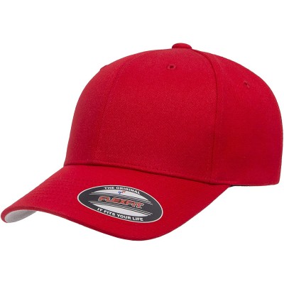Baseball Caps Men's Wool Blend Hat - Red - CG193KLUOZ2 $11.12