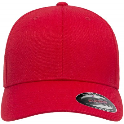 Baseball Caps Men's Wool Blend Hat - Red - CG193KLUOZ2 $11.12