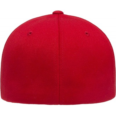 Baseball Caps Men's Wool Blend Hat - Red - CG193KLUOZ2 $11.12