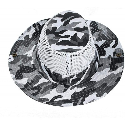 Sun Hats Men Fashion Summer Spring Outdoor Sun Protection Mountaineering Hat Sun Hats - Gray - CY18WED83U0 $22.64