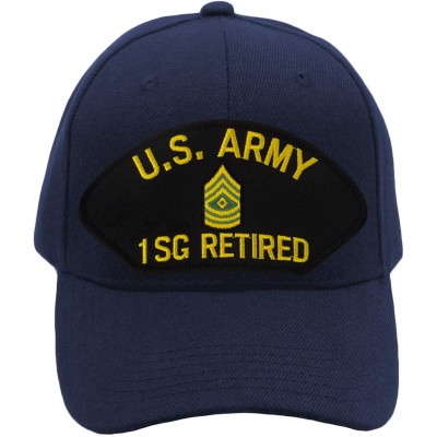 Baseball Caps US Army First Sergeant (1SG) Retired Hat/Ballcap Adjustable One Size Fits Most - Navy Blue - CB18T2ZI9I0 $26.43