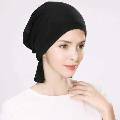 Skullies & Beanies Soft Chemo Caps Turbans Sleep Hat for Women Head Wraps Cancer Headwear Beanies Patient Hairloss 55-60cm - ...