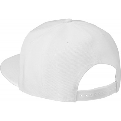 Baseball Caps Classic Snapback Hat Cap Hip Hop Style Flat Bill Blank Solid Color Adjustable Size - 1pc White - CG18GNSQ80C $1...