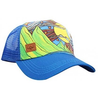 Baseball Caps Trucker Hats for Women - Snapback Woman Caps in Lively Colors - Makana - Ocean - CC18Y93A7LL $25.09