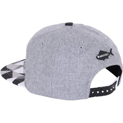 Baseball Caps Animal Paper Folding Rubber Logo Flat Bill Snapback Hat Baseball Cap - Penguin Grey - CC128RPT9D5 $24.55