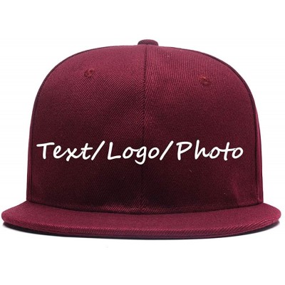 Baseball Caps Snapback Personalized Outdoors Picture Baseball - Wine Red - C618I8A2YKL $11.64