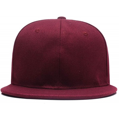 Baseball Caps Snapback Personalized Outdoors Picture Baseball - Wine Red - C618I8A2YKL $11.64