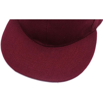 Baseball Caps Snapback Personalized Outdoors Picture Baseball - Wine Red - C618I8A2YKL $11.64