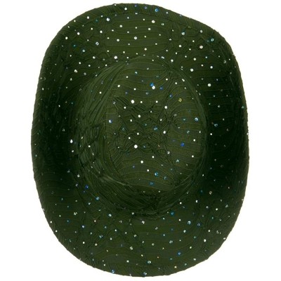 Cowboy Hats Glitter Cowboy Hat - Olive - C2116S2XU03 $28.42