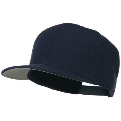 Baseball Caps Superior Cotton Twill Flat Bill Snapback Prostyle Cap - Navy - C311LBM6PU7 $12.63