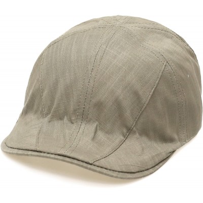 Newsboy Caps 200H5381 Solid Premium Duckbill Ivy Hat-4color - Olive - CU125MRM0CX $8.95