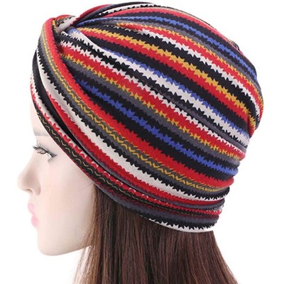 Skullies & Beanies Turban Hat Chemo Cap Beanie Skullies Sport Hair Wrap Yoga Head wrap for Women - 3 - C518ZM4UX7T $10.67