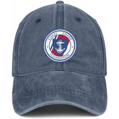 Baseball Caps Custom Men Jeans Dad Hat Unisex Coast Guard Foundation Adjustable Womens Baseball Cap Trucker Cap - C318Y26SINY...