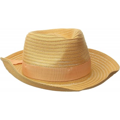 Sun Hats Women's Avanti Packable Fedora Sun Hat with Memory Wire- Rated UPF 30 for UV Protection - Tan - CJ128ZTAH3N $37.63
