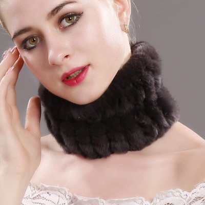 Cold Weather Headbands Fur Headband for Womens Winter Neck Warmer Gaiter Tube Elastic Ski Ear Warmer Headwrap Women Scarf Muf...