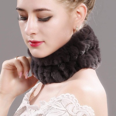 Cold Weather Headbands Fur Headband for Womens Winter Neck Warmer Gaiter Tube Elastic Ski Ear Warmer Headwrap Women Scarf Muf...