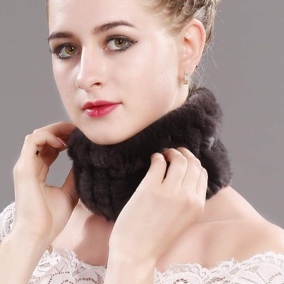 Cold Weather Headbands Fur Headband for Womens Winter Neck Warmer Gaiter Tube Elastic Ski Ear Warmer Headwrap Women Scarf Muf...