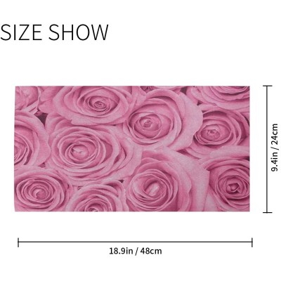 Balaclavas Valentine's Day Pink Rose Flower Face Mask UV Sun Mask Dust Wind Neck Gaiter Magic Bandana - CW197QTXHUE $24.90