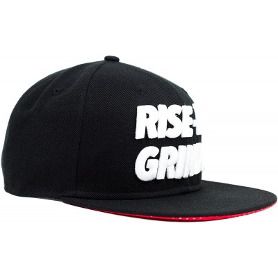 Baseball Caps FRDP Rise N Grind Snapback Hat Black - C2185H63924 $11.44