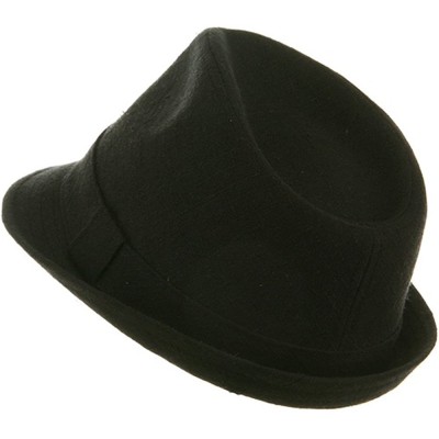 Fedoras Big New Linen Fedora Hat - Black (for Big Head) - CD114O3TAA5 $14.67
